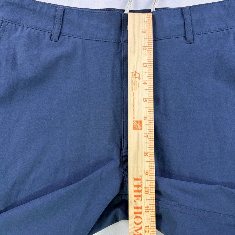 Faherty All Day Shorts Mens 29 Navy Blue Hybrid Stretch Quick-Dry Casual 9